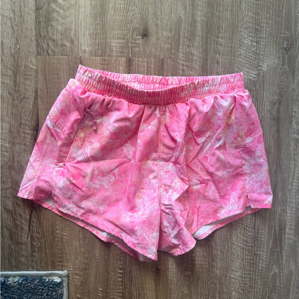 Marika Pink Patterned Active Shorts